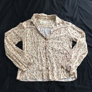 ZARA GIRLS FLORAL BLOUSE SIZE 13/14
